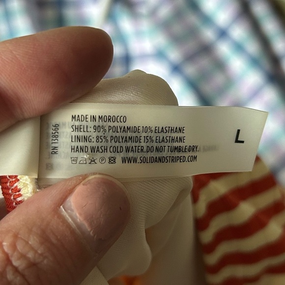 Solid & Striped Nina One Piece Bathing Suit Size Large - Picture 7 of 8